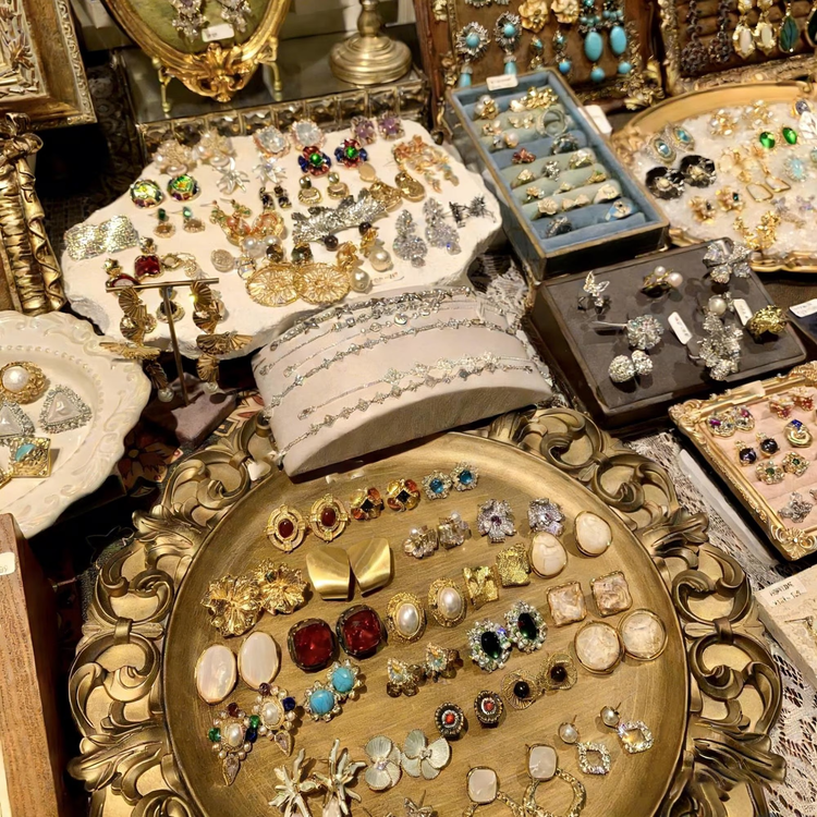 Gold Tone Jewelry Mystery Jar curated fashion jewelry assortment